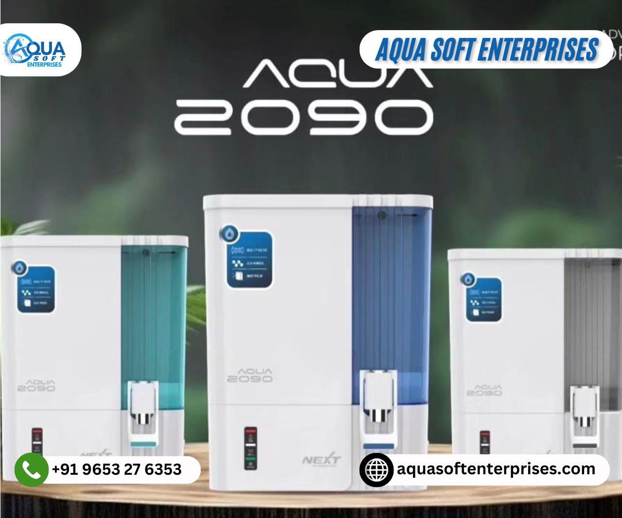 Aqua 2090 RO UV UF System with Alkaline Copper Filter, Multicolour