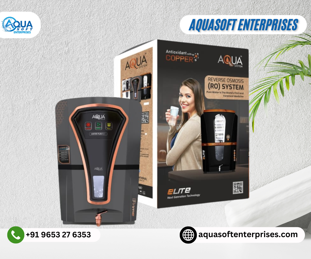 Aqua Fresh Water Purifier 12L RO + UF + Minerals + Copper Water Purifier (Black Copper)