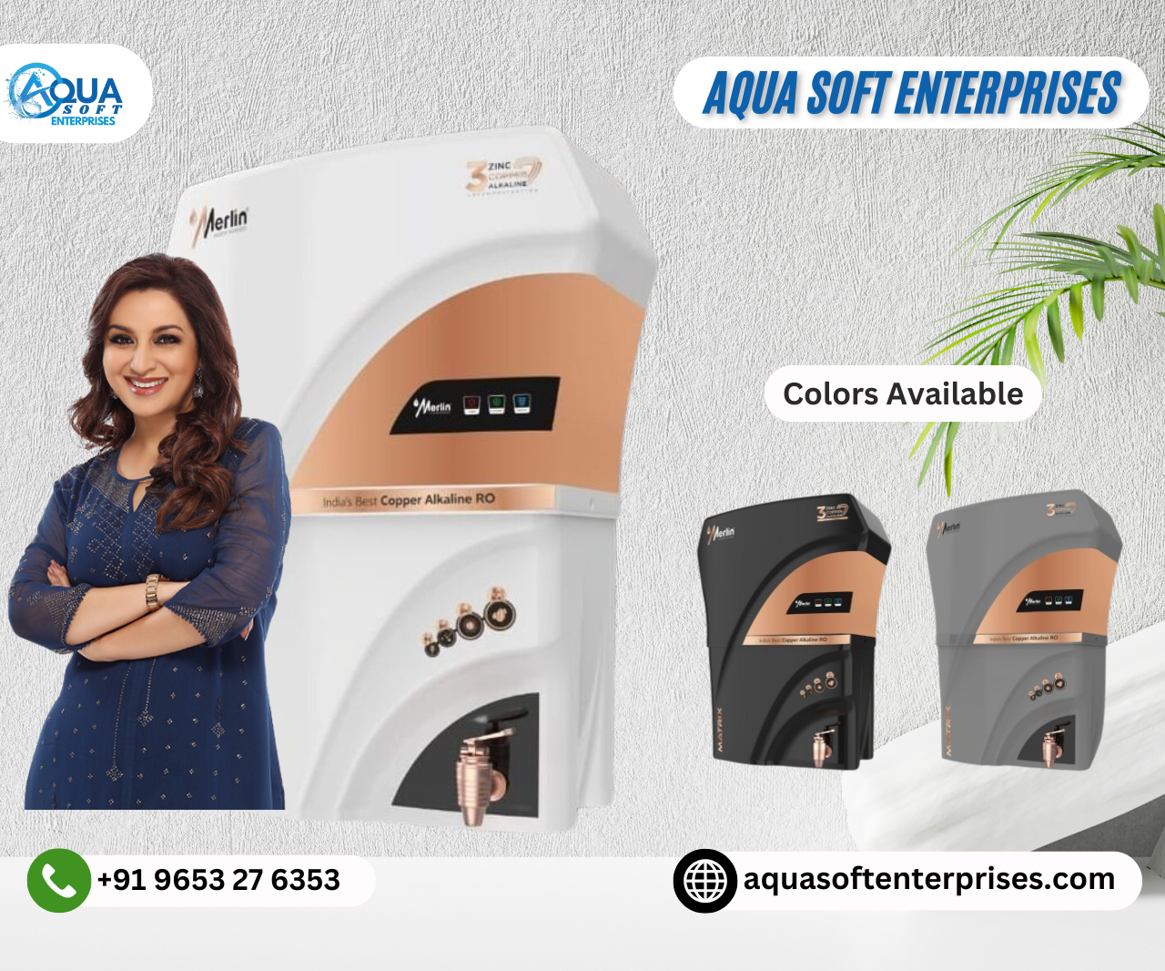 Merlin Matrix Water Purifier with RO+UV+TDS Adjuster 12 Litre