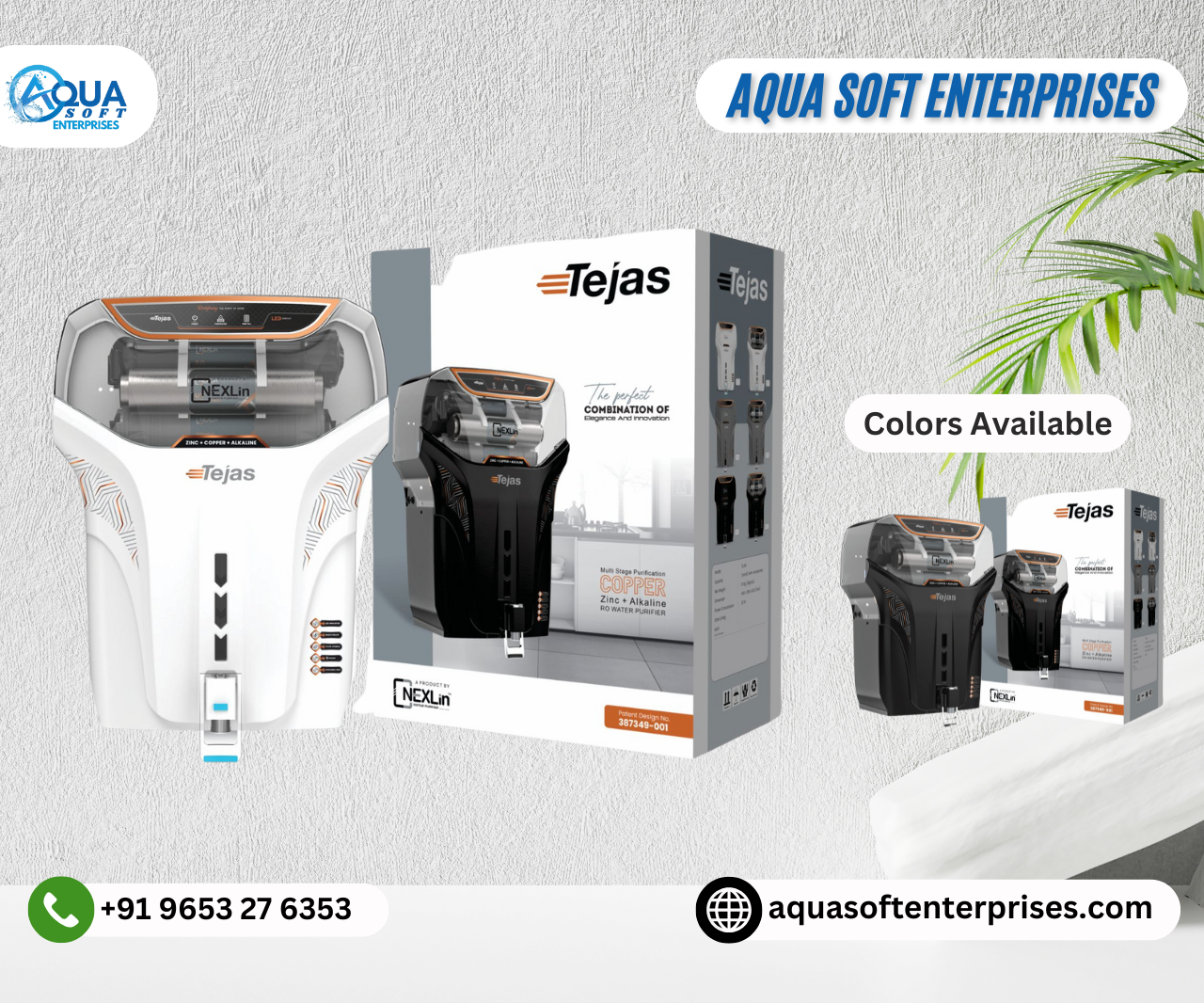 Nexlin Tejas Water Purifier with RO+UV+TDS Adjuster 12 Litre